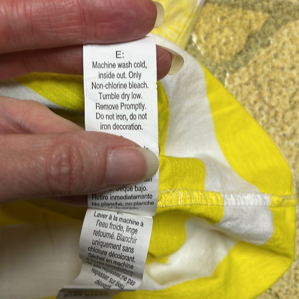 BNWOT John Deere yellow and white striped T-shirt - Picture 10 of 13